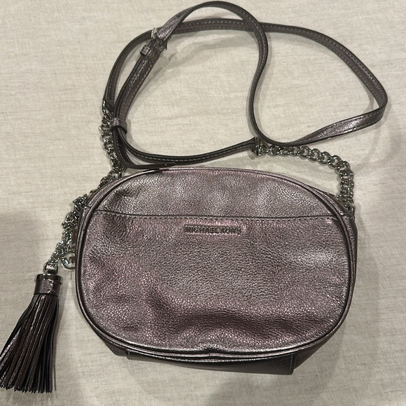 Michael Kors Ginny Studded Leather Crossbody Purse - Picture 2 of 8